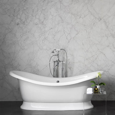 Victoria + Albert marlborough, classic double slipper bath with over flow