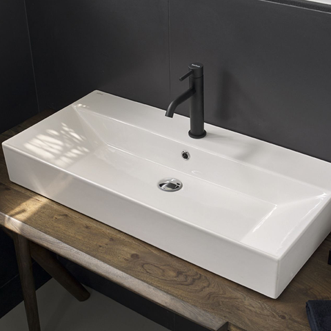 Bathco Bruselas Porcelain Basin Counter Top 600x420x135 mm.