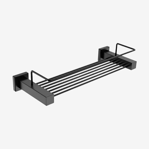 Bathroom Butler Matt Black Shower Rack 330mm