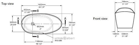Victoria + Albert Amalfi freestanding bath