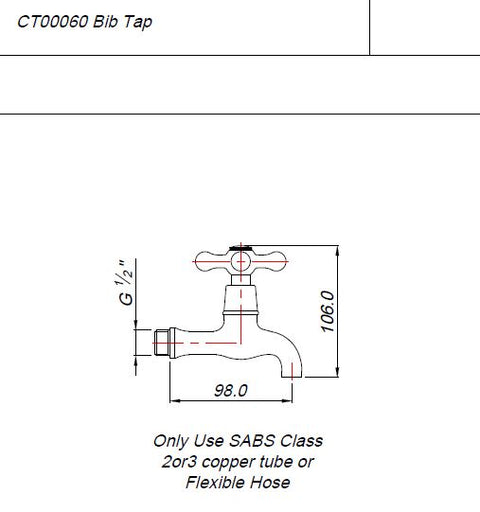 Blutide Crimson tide 15mm bibtap