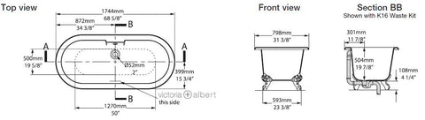 Victoria + Albert Cheshire Freestanding Classic Bath