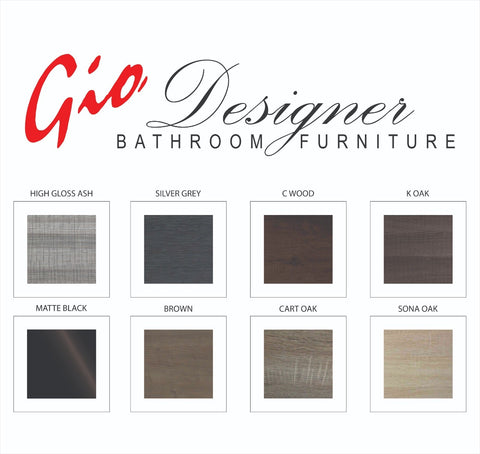 Gio Simplicity 800 white 794x476x435mm one draw floating cabinet