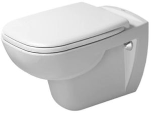 Duravit D-Code Toilet wall mounted seat&cover,hinges s/steel Box Set 56x40x44
