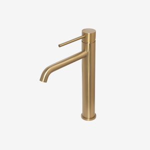 Blutide New Moon Brushed Brass tall Basin Mixer