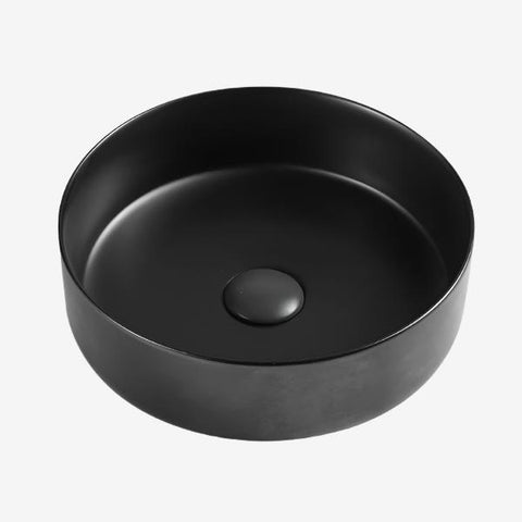 Gio Sianna Round Black Counter Top Basin