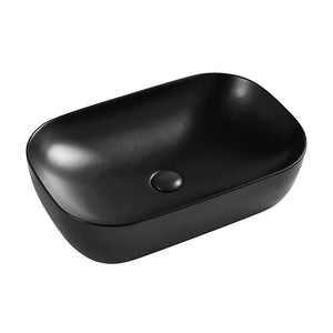 Gio Lilly Elliptical Counter Top Basin Black