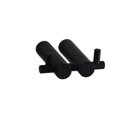 Blutide Double Robe Hook – Black | Sage Accessories