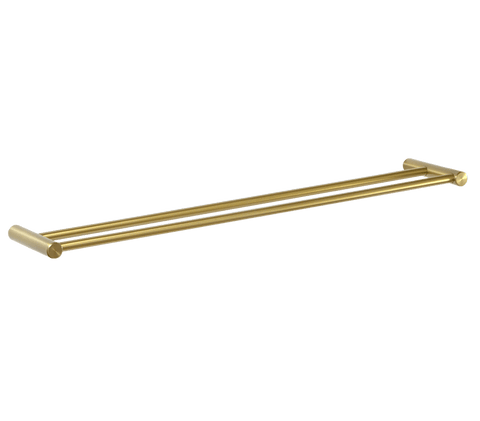 Blutide Double Towel Rail – Brushed Brass - 600mm | Sage Accessories