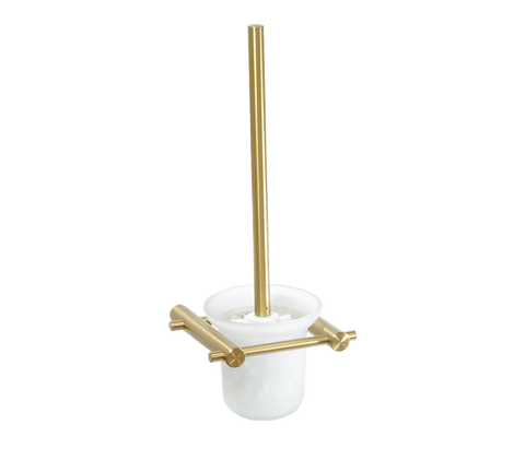 Blutide Toilet Brush Holder – Brushed Brass | Sage Accessories