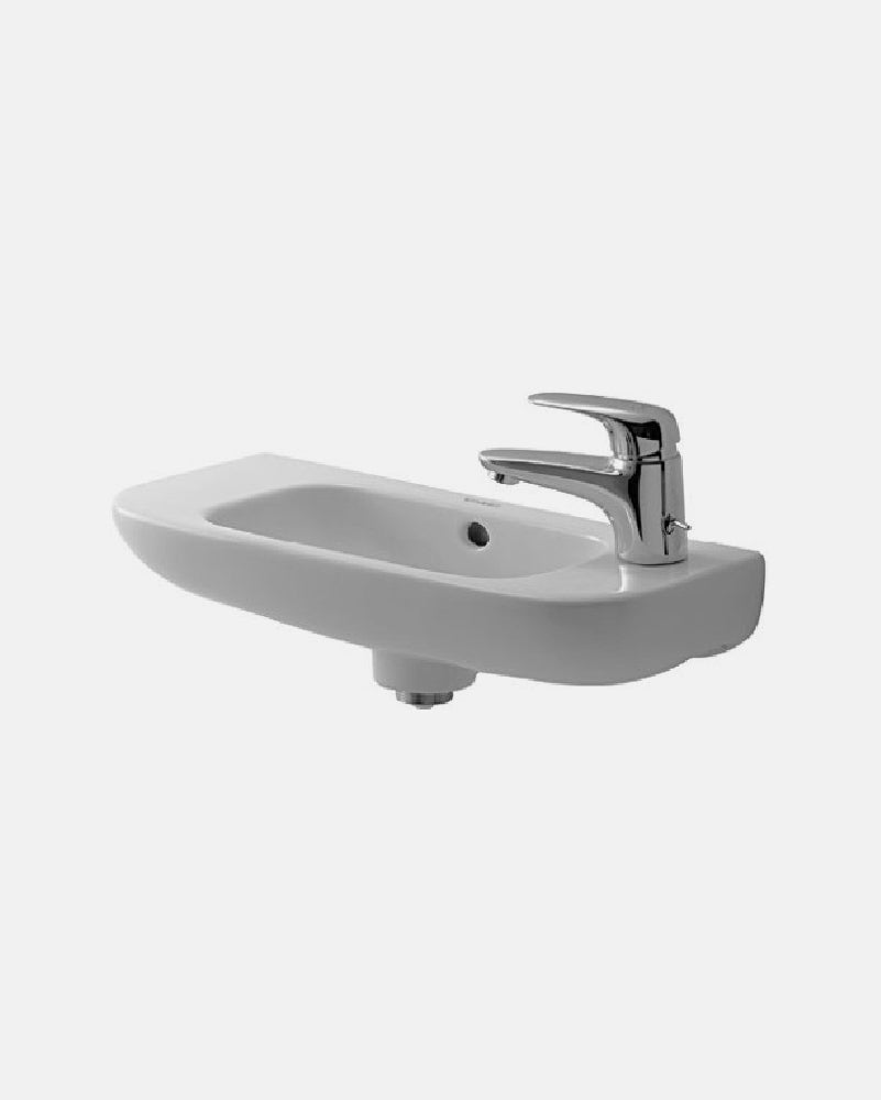 Duravit D-Code 500x220mm one taphole on right side handrinse basin