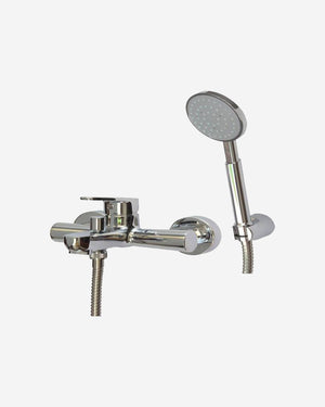 Blutide Bore tide single lever wall type bath diverter mixer with handshower and bracket