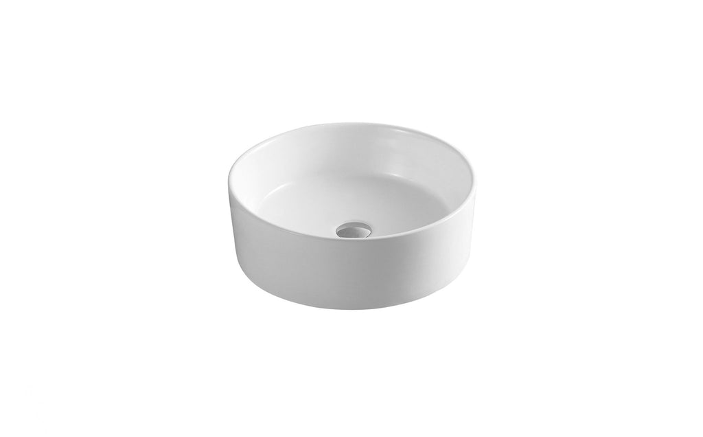 Bathco Dinan Round Porcelain Counter Top Basin 400x150