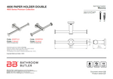 Bathroom Butler 4600 Double Toilet Paper Holder