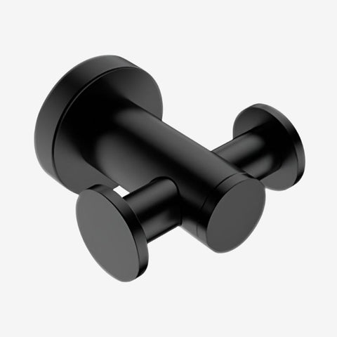 Bathroom Butler 4600 Matt Black Robe Hook Double