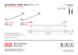 Bathroom Butler 4600 Single Rail - 650