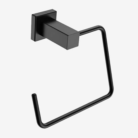 Bathroom Butler Matt Black Open Towel Ring