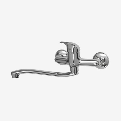 Blutide Mixed tide single lever wall type sink mixer with long S-connection