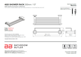 Bathroom Butler 4800 Shower Rack 330mm