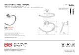 Bathroom Butler 4800 Towel Ring open