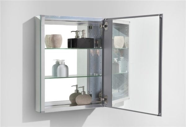 Gio Mirror Cabinet 500X660X127 - Aluminium