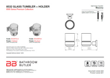 Bathroom Butler 8500 Tumbler + Holder