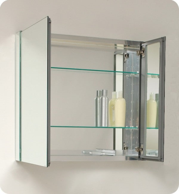 Gio Mirror Cabinet 880X660X127 - Aluminium