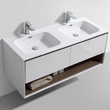 Gio Versace 1200 Cupboard & Basin - White