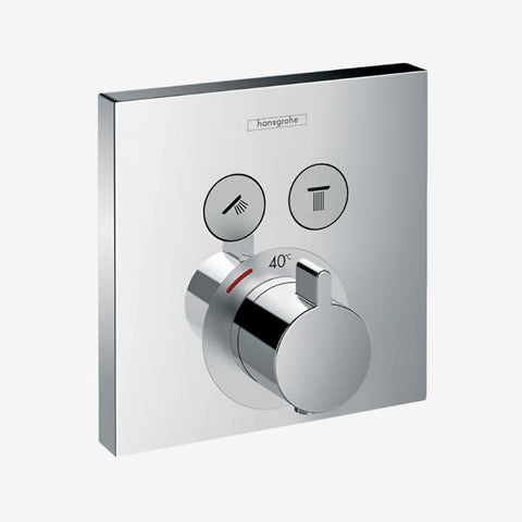 Hansgrohe showerselect thermostatic mixer for 2 funtion finish-set