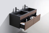 Gio Simplicity 1200 Cabinet & charcoal double basin