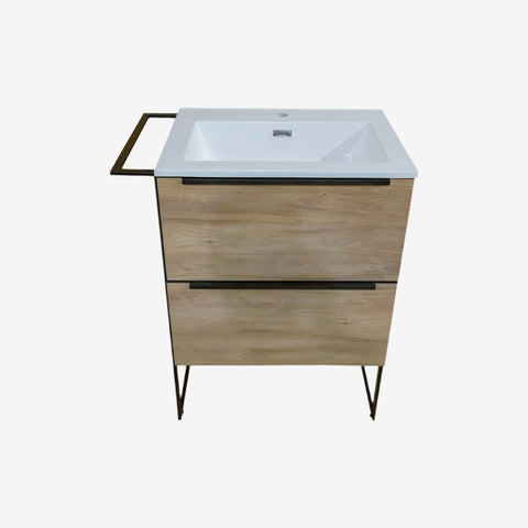 Gio Loft-600 left hand Cherry Wood Vanity