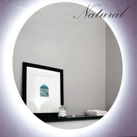 Gio Round LED Mirrors 90cm - 3in1 Natural, Warm or Cool White light.