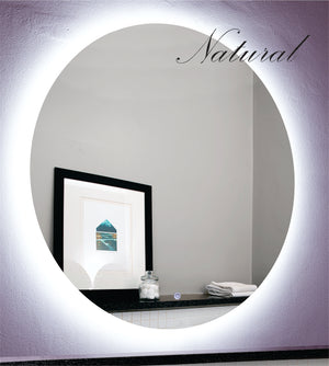 Gio Round LED Mirrors 90cm - 3in1 Natural, Warm or Cool White light.