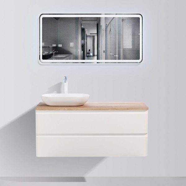 Clear Cube Lazio 1200mm double drawer and 1 basin