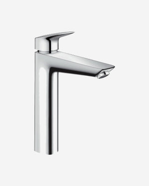 Hansgrohe Logis 190 raised single lever basin mixer with pop up waste
