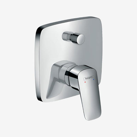 Hansgrohe Logis single lever diverter bath mixer square finish-set