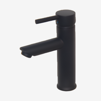 Blutide Moon black standard basin mixer 90mm