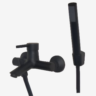 Blutide Moon black bath mixer with standard offset