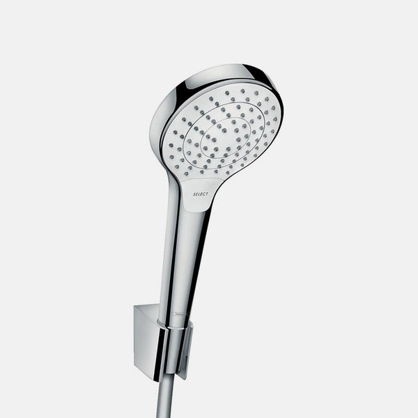 Hansgrohe Croma Select S vario handshower white and chrome