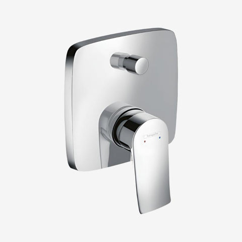 Hansgrohe Metris single lever bath diverter mixer finish-set square