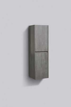 Clear Cube Enzo Side cabinet 1200 concrete with two doors.