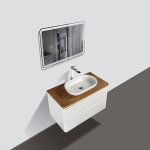 Clear Cube Lazio 900mm double drawer and basin